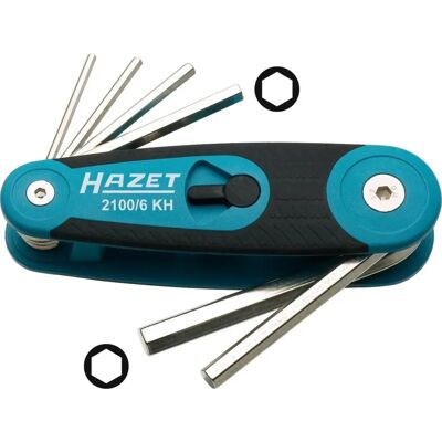 Hazet Wrench Set 2100/6kh - Hex Keys, Chrome-Vanadium Steel Hazet Wrench Set 2100/6kh - Hex Keys, Chrome-Vanadium Steel
