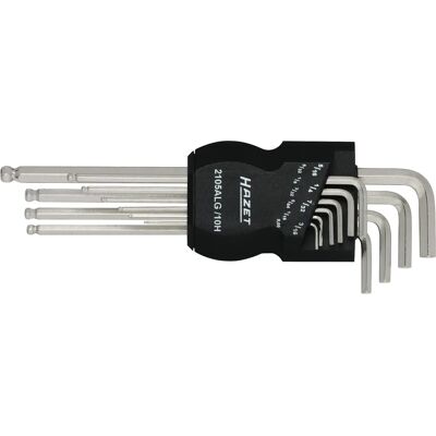 Hazet 2105ALG/10H Winkel-Schlüsselset - 0,05-5/16 Zoll - Werkzeugset Hazet 2105ALG/10H Winkel-Schlüsselset - 0,05-5/16 Zoll - Werkzeugset