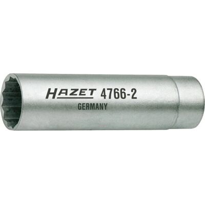 Hazet 4766-2 Spark Plug Wrench - Hex Double Profile, 14mm, 64mm Hazet 4766-2 Spark Plug Wrench - Hex Double Profile, 14mm, 64mm