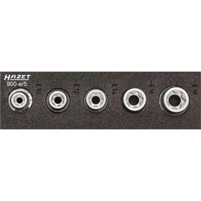 Zestaw nasadek torx Hazet 900-E/5 - Profil zewnętrzny Zestaw nasadek torx Hazet 900-E/5 - Profil zewnętrzny