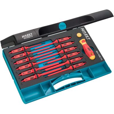 Hazet 14-teiliges isoliertes Schraubenzieher-Set - Elektrikerwerkzeug Hazet 14-teiliges isoliertes Schraubenzieher-Set - Elektrikerwerkzeug