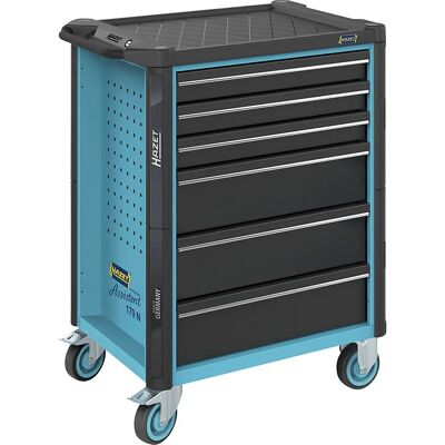 Hazet Werkzeugwagen 179N - Robuster, 6-Schubladen, Blau Hazet Werkzeugwagen 179N - Robuster, 6-Schubladen, Blau