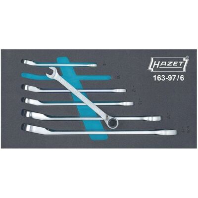 Hazet 163-97/6 Zestaw podwójnych kluczy sześciokątnych - 6 narzędzi Hazet 163-97/6 Zestaw podwójnych kluczy sześciokątnych - 6 narzędzi