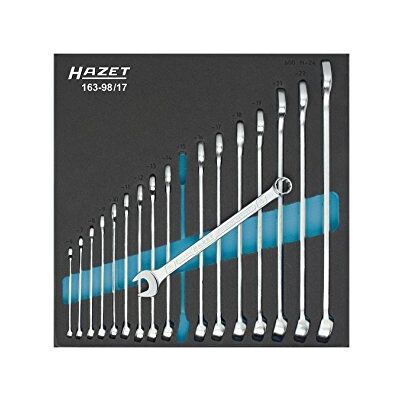 Hazet 163-98/17 Zestaw Kluczy Kombinowanych - Podwójny Profil Szóstokątny - 17 Elementów Hazet 163-98/17 Zestaw Kluczy Kombinowanych - Podwójny Profil Szóstokątny - 17 Elementów