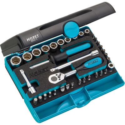 Hazet 853-1 sats med hylsor - Høj kvalitet, Ergonomisk design, Made in Germany - Socket Set Hazet 853-1 sats med hylsor - Høj kvalitet, Ergonomisk design, Made in Germany - Socket Set
