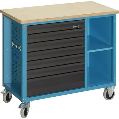 Hazet Arbejdsbænk 177W-7 - Robust, mobil, med tilbehør Hazet Arbejdsbænk 177W-7 - Robust, mobil, med tilbehør