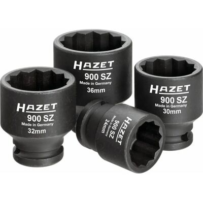 Hazet 900SZ/4 Jeu de douilles - Profil hexagonal double, 1/2 pouce Hazet 900SZ/4 Jeu de douilles - Profil hexagonal double, 1/2 pouce