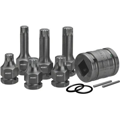 Hazet 990S/11 Set de Mănuși - Impact, 3/4 & 1/2" Cuplu, Hexagon 24mm Hazet 990S/11 Set de Mănuși - Impact, 3/4 & 1/2" Cuplu, Hexagon 24mm