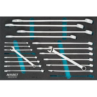 Hazet 163-210/19 Jeu de Clés - Set Outils 19 Pièces Hazet 163-210/19 Jeu de Clés - Set Outils 19 Pièces