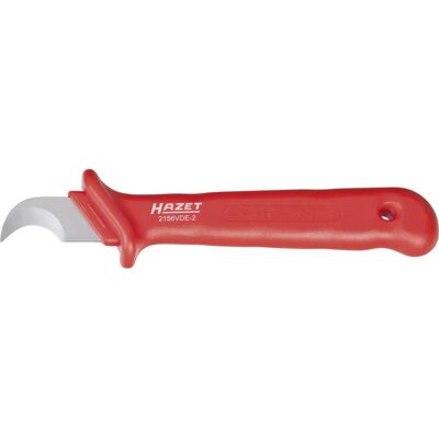 Hazet Modell 2156VDE-2 Schutzisolierter Kabel- und Abisoliermesser - Stahlklinge Kunststoffgriff Hazet Modell 2156VDE-2 Schutzisolierter Kabel- und Abisoliermesser - Stahlklinge Kunststoffgriff