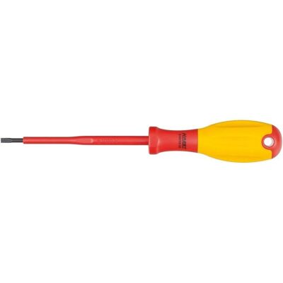 Hazet VDE Geïsoleerde platte schroevendraaier - 2.5mm - 75mm - Elektricien gereedschap Hazet VDE Geïsoleerde platte schroevendraaier - 2.5mm - 75mm - Elektricien gereedschap