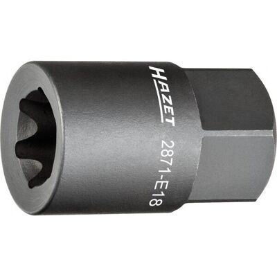 Hazet 2871-E18 Fälgnyckelsats - Yttre sexkant 22mm - E18 Profil Hazet 2871-E18 Fälgnyckelsats - Yttre sexkant 22mm - E18 Profil