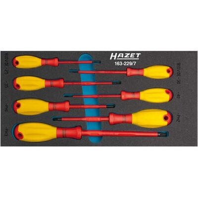 Hazet 163-229/7 VDE Schraubenzieherset - Isoliert, 7 Stück Hazet 163-229/7 VDE Schraubenzieherset - Isoliert, 7 Stück