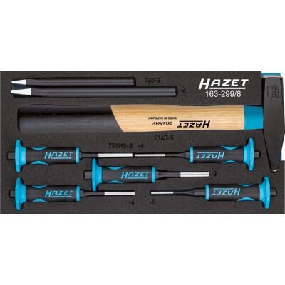 Hazet 163-299/8 Tool Set - Protective Foam Insert - Universal Storage System Hazet 163-299/8 Tool Set - Protective Foam Insert - Universal Storage System