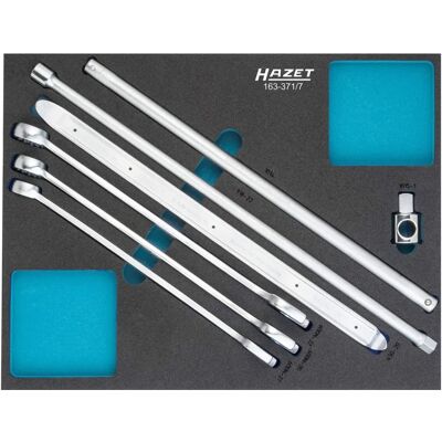 Hazet 163-371/7 Werkzeug-Set - Außen-Doppel-Sechskant, Massivquadrat Hazet 163-371/7 Werkzeug-Set - Außen-Doppel-Sechskant, Massivquadrat