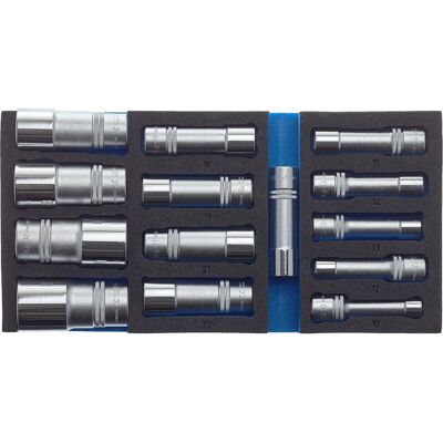 Hazet 163-459/15 Sæt - 12,5mm Firkant, Sekskantprofil - 342x172mm Hazet 163-459/15 Sæt - 12,5mm Firkant, Sekskantprofil - 342x172mm