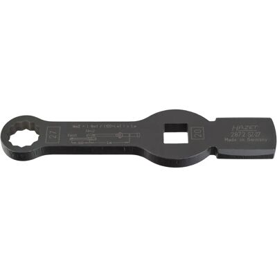 Hazet 2872Sz-27 Doppel-Sechskant-Schlagwinde - 3/4 Zoll - 220,5 mm Hazet 2872Sz-27 Doppel-Sechskant-Schlagwinde - 3/4 Zoll - 220,5 mm