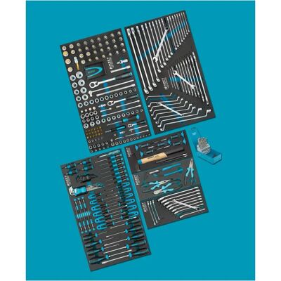 Hazet 0-179NXXL/340 Werkzeugsatz - Buntes Schaumstofffach - Made in Germany Hazet 0-179NXXL/340 Werkzeugsatz - Buntes Schaumstofffach - Made in Germany