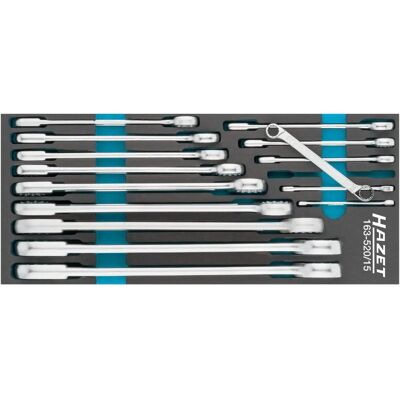 Hazet 163-520/15 Doppel-Ringschlüssel Satz - 6-34 mm Hazet 163-520/15 Doppel-Ringschlüssel Satz - 6-34 mm