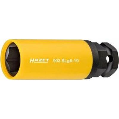 Hazet Schlag-, Maschinenschrauber Steckschlüsseleinsatz 903SLG6-19 - Impact Socket, Gelb, 19mm Hazet Schlag-, Maschinenschrauber Steckschlüsseleinsatz 903SLG6-19 - Impact Socket, Gelb, 19mm