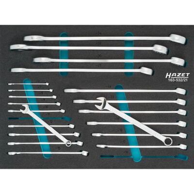 Hazet 163-532/21 Werkzeugsatz - 6-34mm, 21 Werkzeuge Hazet 163-532/21 Werkzeugsatz - 6-34mm, 21 Werkzeuge