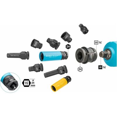 Hazet 900SZ6-24 Steckschlüssel 24mm - Impact-Schrauber Zubehör Hazet 900SZ6-24 Steckschlüssel 24mm - Impact-Schrauber Zubehör