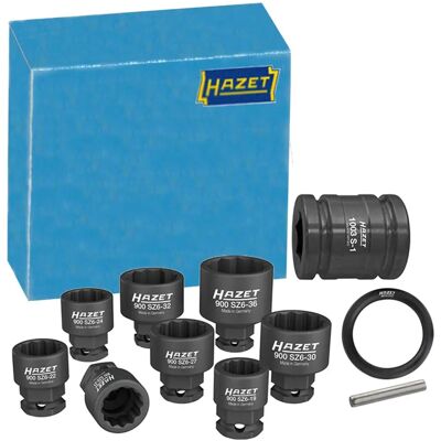 Hazet Impact-Schlagschlüssel-Set - 12,5/24mm Sechskant - 1/2 Zoll Hazet Impact-Schlagschlüssel-Set - 12,5/24mm Sechskant - 1/2 Zoll