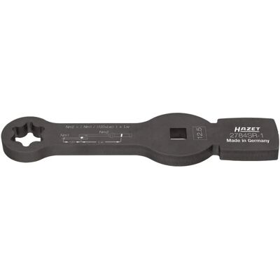 Hazet 2784SR-1 Impact-Sternschlüssel - Spezialprofil - 2 Schlagflächen - 1/2 Zoll Hohlquadrat - Rippprofil - 220mm Hazet 2784SR-1 Impact-Sternschlüssel - Spezialprofil - 2 Schlagflächen - 1/2 Zoll Hohlquadrat - Rippprofil - 220mm