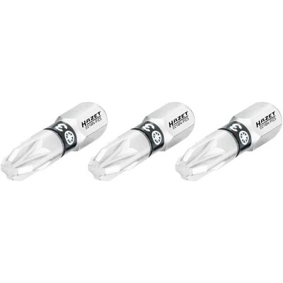 Hazet 2216N-PZ3/3 Schraubenzieher-Bit-Set - Sechskant, Pozidriv, 25mm Hazet 2216N-PZ3/3 Schraubenzieher-Bit-Set - Sechskant, Pozidriv, 25mm
