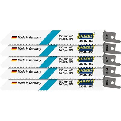 Hazet Modell 9234M-150/5 Flexiblen Säbelsägeblätter-Set Hazet Modell 9234M-150/5 Flexiblen Säbelsägeblätter-Set