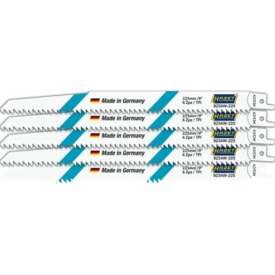 Hazet 9234W-225/5 Set mit 5 Säbelsägeblättern - Säbelsägeblätter Hazet 9234W-225/5 Set mit 5 Säbelsägeblättern - Säbelsägeblätter