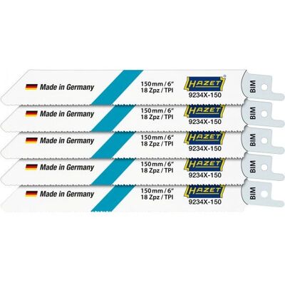 Hazet 9234X-150/5 Flexible Sägeblätter - 225mm Stahl Hazet 9234X-150/5 Flexible Sägeblätter - 225mm Stahl