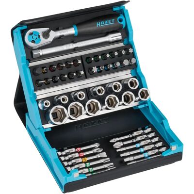 Hazet 2200SC-2 Juego de llaves y bits - 1/4" - Trinquete, extensiones, dados, bits Hazet 2200SC-2 Juego de llaves y bits - 1/4" - Trinquete, extensiones, dados, bits