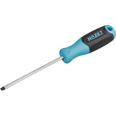 Hazet 811-55 Flat Blade Screwdriver - High Torque, Chrome Finish Hazet 811-55 Flat Blade Screwdriver - High Torque, Chrome Finish