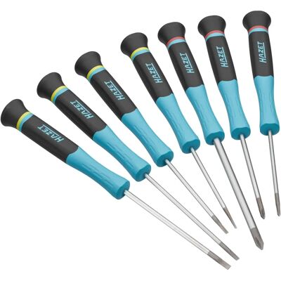 Hazet 811EL/7 - Electronic Cross & Flat Screwdriver Set - 205x125mm Hazet 811EL/7 - Electronic Cross & Flat Screwdriver Set - 205x125mm