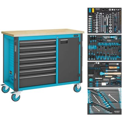 Hazet 179NW-7/210 Werkstattsset - 210 Teile, Mobil, Robust Hazet 179NW-7/210 Werkstattsset - 210 Teile, Mobil, Robust