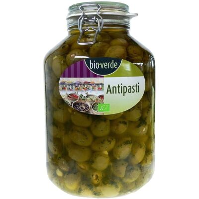 Olives Vertes Bio avec Amandes - Herbes - 4,75kg - Publicité Olives Vertes Bio avec Amandes - Herbes - 4,75kg - Publicité