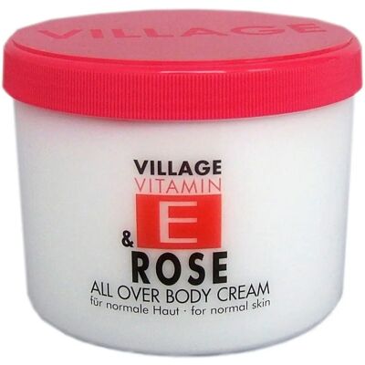 Crème pour le corps Village Vitamin E Rose - Soins corporels Crème pour le corps Village Vitamin E Rose - Soins corporels