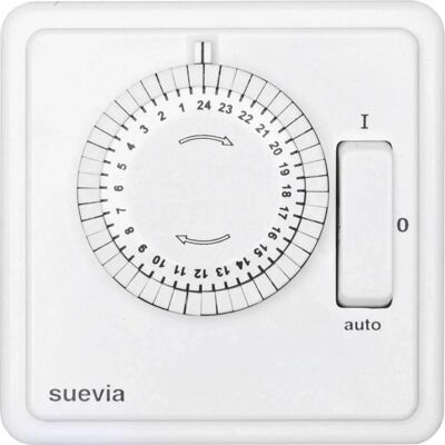 Suevia SU280447 Analoger Zeitschaltuhr - Unterputz, 1200 W, IP20 Suevia SU280447 Analoger Zeitschaltuhr - Unterputz, 1200 W, IP20