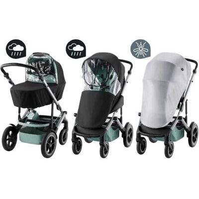 Britax Smile 5Z Väderset - Regnskydd och myggnät Britax Smile 5Z Väderset - Regnskydd och myggnät