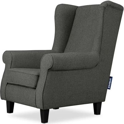 KONSIMO Miles Grau Ohrensessel - Sessel KONSIMO Miles Grau Ohrensessel - Sessel