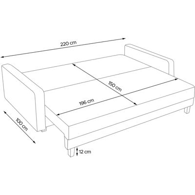 KONSIMO Eriso Grünes Sofa - Schlafsofa KONSIMO Eriso Grünes Sofa - Schlafsofa