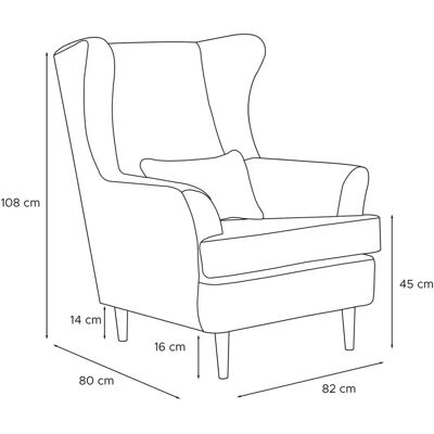 KONSIMO Stralis Ohrensessel - Blau - Sessel KONSIMO Stralis Ohrensessel - Blau - Sessel