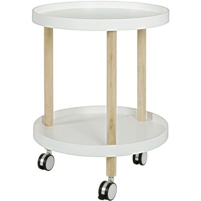 Haku Möbel Sevyn - 50x50x60cm Natürlicher Holz Nordic Design - Couchtisch + Beistelltisch Haku Möbel Sevyn - 50x50x60cm Natürlicher Holz Nordic Design - Couchtisch + Beistelltisch