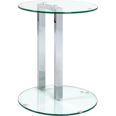 Haku Möbel Sidobord - Transparent glas - 40x40x50 cm Haku Möbel Sidobord - Transparent glas - 40x40x50 cm