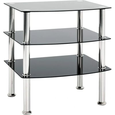 Haku Moebel HAKU Table Basse - Verre, Noir - Table d'Appoint Haku Moebel HAKU Table Basse - Verre, Noir - Table d'Appoint