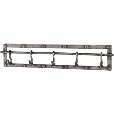 Haku Väggkrok - 5 Hakar - Antracit - 73x15 cm - Väggmontering Haku Väggkrok - 5 Hakar - Antracit - 73x15 cm - Väggmontering