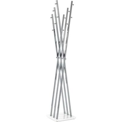 HAKU 17300 Garderobenständer Silber - 14 Haken, 35x186cm, Metallständer HAKU 17300 Garderobenständer Silber - 14 Haken, 35x186cm, Metallständer