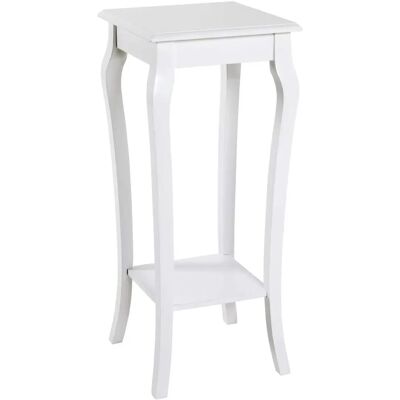 Haku Weißer Beistelltisch - 30x30x71cm - Wohnzimmermöbel Haku Weißer Beistelltisch - 30x30x71cm - Wohnzimmermöbel