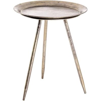 Table d'Appoint en Bronze HAKU - 38cm x 38cm x 47cm - Publicité Table d'Appoint en Bronze HAKU - 38cm x 38cm x 47cm - Publicité